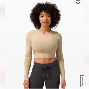 Lululemon LA Cut-Out-Waist Crop Long Sleeve
